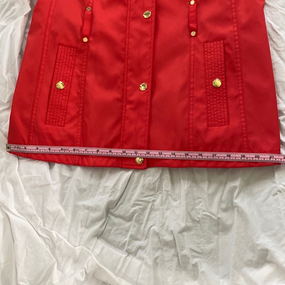 NEW Michael Kors Orange Poppy Trench Coat Size M - Picture 8 of 10